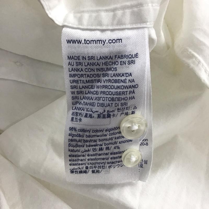 トミーヒルフィガー TOMMY HILFIGER シャツ、ブラウス 長袖 長袖シャツ 無地シャツ カラーシャツ L 無地 白 / ホワイト / メンズ USED 古着 中古 10144790