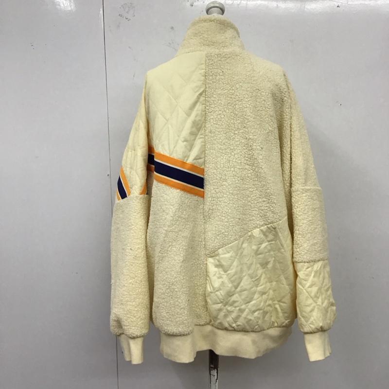 ナイキ NIKE ジャケット、上着 ジャケット、ブレザー BV3041-115 W NSP シェルパ フルジップフーディ ボア フリース M ワンポイント アイボリー / アイボリー / レディース USED 古着 中古 10120847