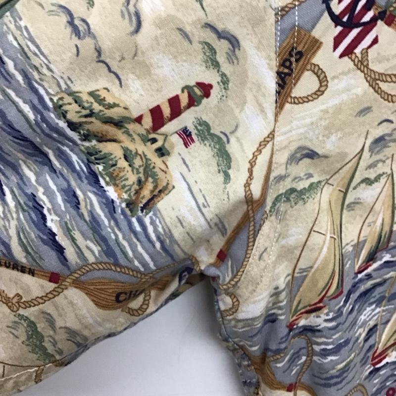 チャップス CHAPS シャツ、ブラウス 半袖 半袖シャツ プリントシャツ カラーシャツ プリント マルチカラー / マルチカラー / メンズ USED 古着 中古 10132381