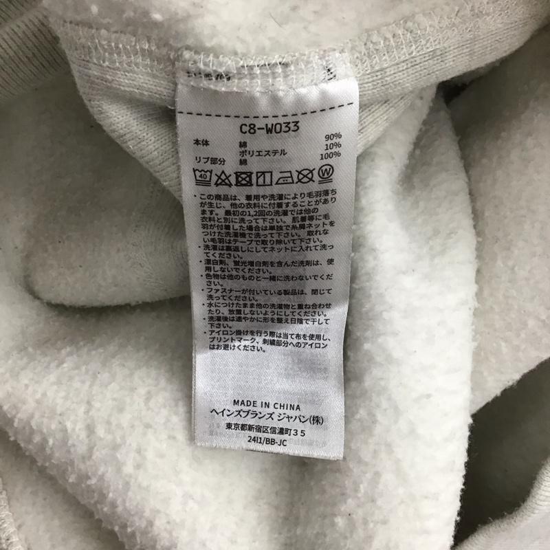 チャンピオン Champion トレーナー 長袖 c8-w033 長袖トレーナー スウェット クルーネック プルオーバー L ロゴ、文字 灰 / グレー / メンズ USED 古着 中古 10145673