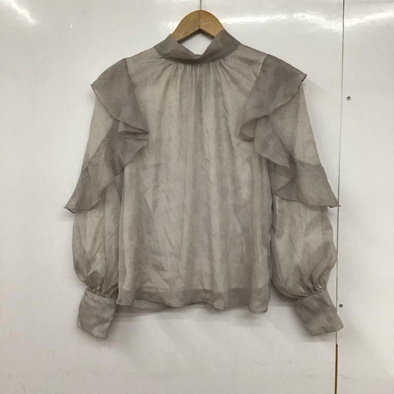 イング INGNI シャツ、ブラウス 長袖 M 総柄 灰 / グレー / レディース USED 古着 中古 10130199