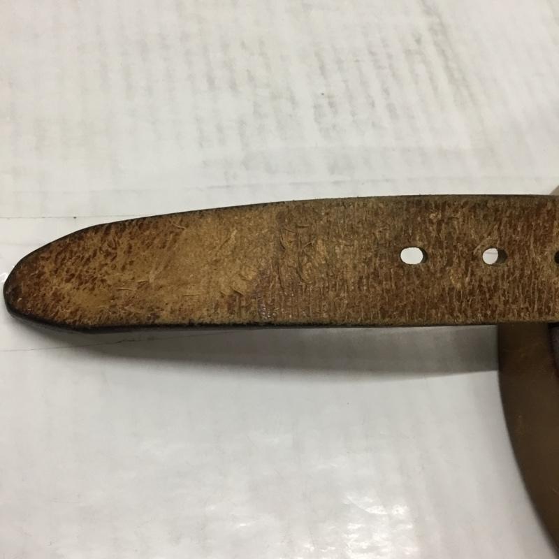 フラットヘッド The Flat Head ベルト・バックル ベルト 34 無地 茶 / ブラウン / メンズ USED 古着 中古 10111818