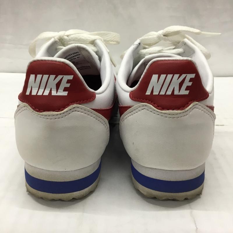 ナイキ NIKE スニーカー スニーカー 807471-103 WMNS CLASSIC CORTEZ LEATHER 23cm 23.0cm ロゴ、文字 白 / ホワイト / X 赤 / レッド / X 青 / ブルー / レディース USED 古着 中古 10119566