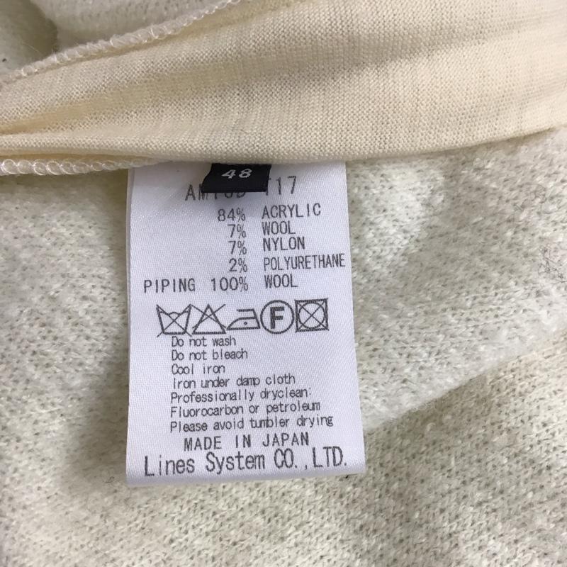 アトウ a ato o, ニット、セーター 長袖 長袖ニットカットソー ニット セーター クルーネックニット 48 無地 白 / ホワイト / メンズ USED 古着 中古 10119262