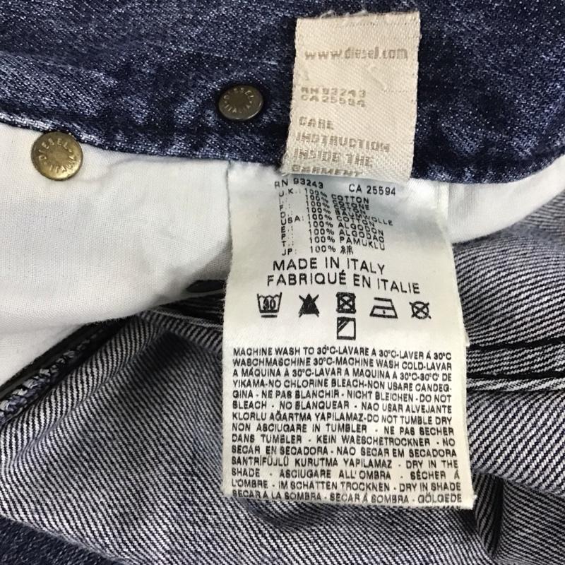 ディーゼル DIESEL パンツ デニム、ジーンズ デニムパンツ スリムパンツ カジュアルパンツ 28インチ 無地 インディゴ / インディゴ / メンズ USED 古着 中古 10130612