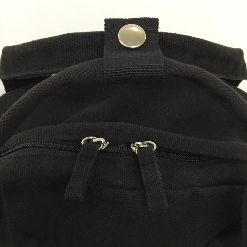 ミルクフェド MILKFED. リュックサック、デイパック リュックサック、デイバッグ 103203053018 EMBROIDERED BAR CANVAS BACKPACK ロゴ、文字 黒 / ブラック / レディース USED 古着 中古 10109902