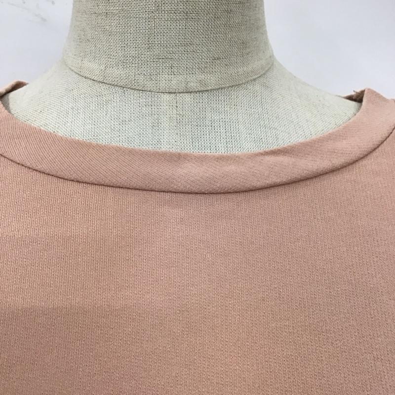 ザラ ZARA カットソー 長袖 1165 037 633 フレアスリーブ チュニック S 無地 桃 / ピンク / レディース USED 古着 中古 10117219