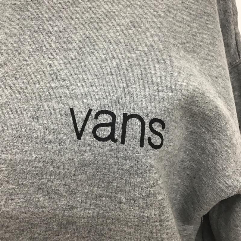 バンズ VANS ワンピース ミニスカート 29174h92000 スリーブプリントワンピース 長袖スウェットワンピース トレーナー FREE ロゴ、文字 灰 / グレー / メンズ USED 古着 中古 10111895