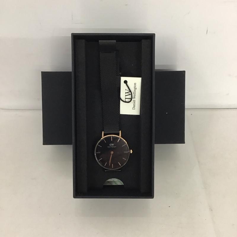 ダニエルウェリントン Daniel Wellington 腕時計 アナログ(クォーツ式) Classic E32R1 箱有 ロゴ、文字 黒 / ブラック / レディース USED 古着 中古 10134776