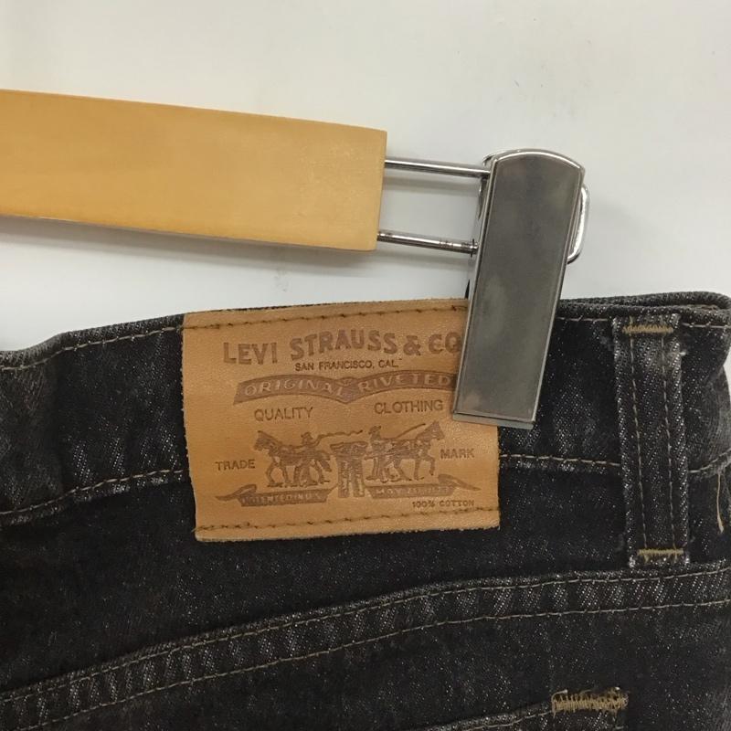 リーバイストラウスアンドコー Levi Strauss & co. パンツ デニム、ジーンズ デニムパンツ スリムパンツ カジュアルパンツ 30インチ 無地 黒 / ブラック / メンズ USED 古着 中古 10138580