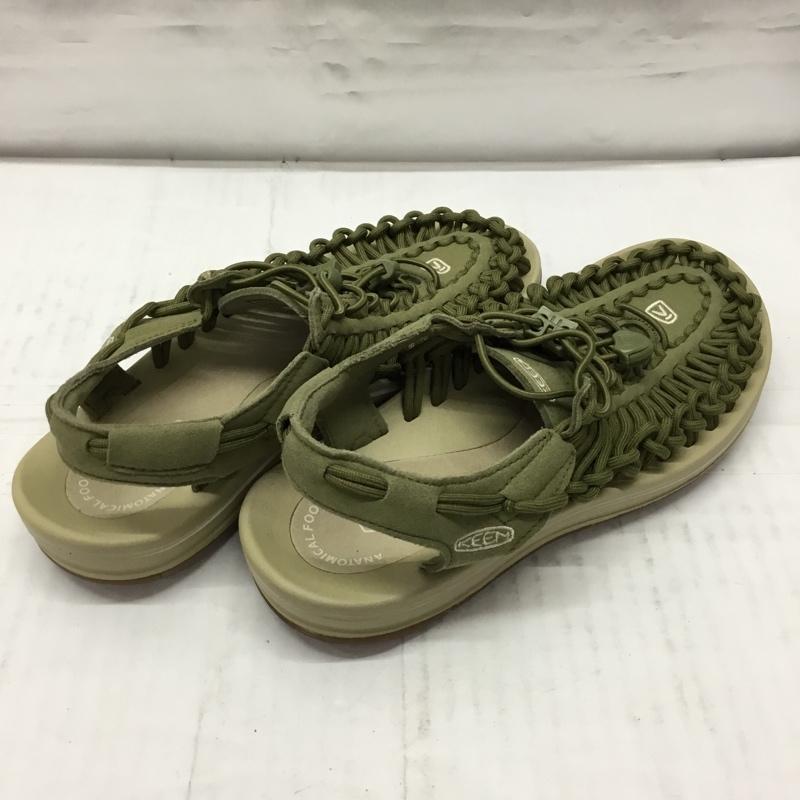 キーン KEEN サンダル サンダル 1025185 UNEEK スポーツサンダル 24cm 24.0cm ロゴ、文字 カーキ / カーキ / レディース USED 古着 中古 10106878