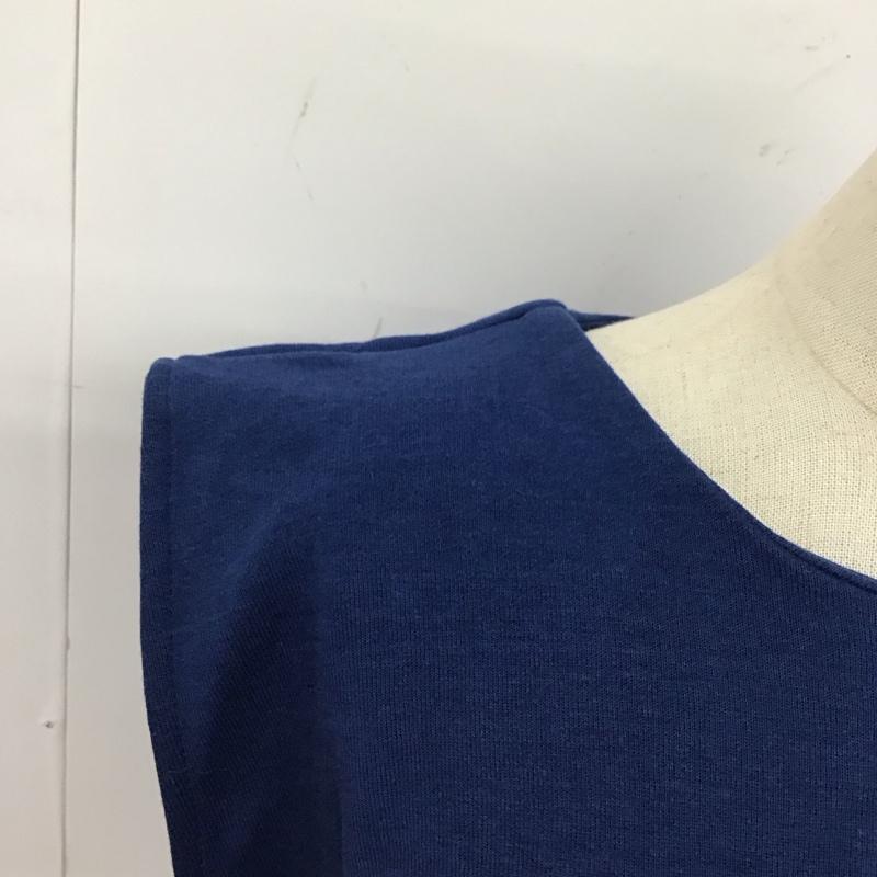 ザラ ZARA タンクトップ タンクトップ タンクトップ ノースリーブカットソー M 無地 青 / ブルー / レディース USED 古着 中古 10115978