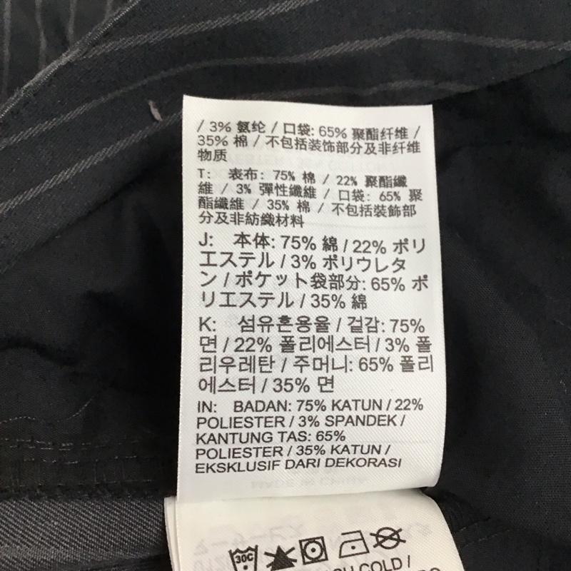 ナイキ NIKE パンツ チノパン dh2905-010 ストレートパンツ カジュアルパンツ ワイドパンツ XL ストライプ 黒 / ブラック / X 灰 / グレー / メンズ USED 古着 中古 10114174