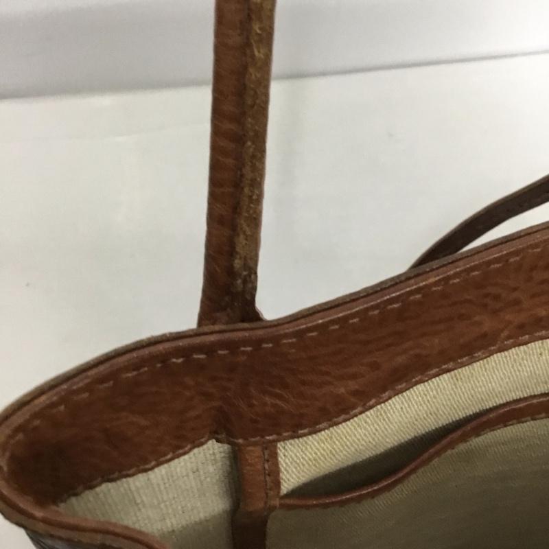ゲンテン genten トートバッグ トートバッグ レザー 無地 茶 / ブラウン / レディース USED 古着 中古 10129113