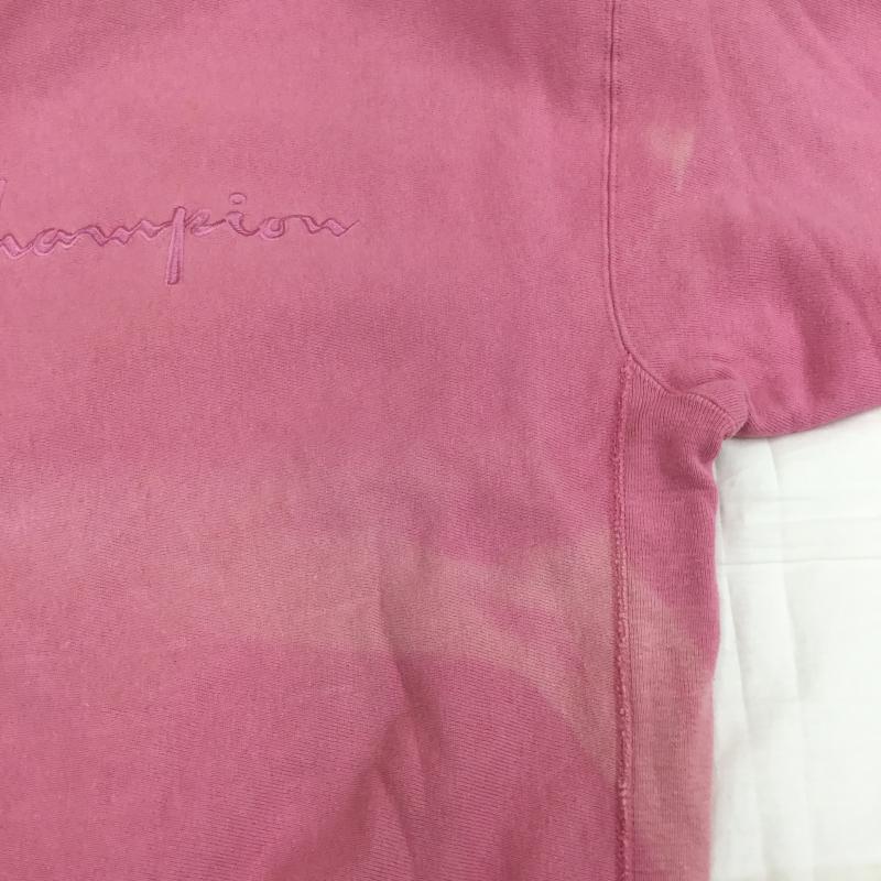 チャンピオン Champion トレーナー 長袖 REVERSE WEAVE USA製 L ロゴ、文字 桃 / ピンク / メンズ USED 古着 中古 10135945