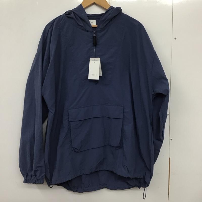 コウロ COURO パーカー 長袖 長袖パーカー ナイロンジャケットパーカー アウター L 無地 青 / ブルー / レディース USED 古着 中古 10136444