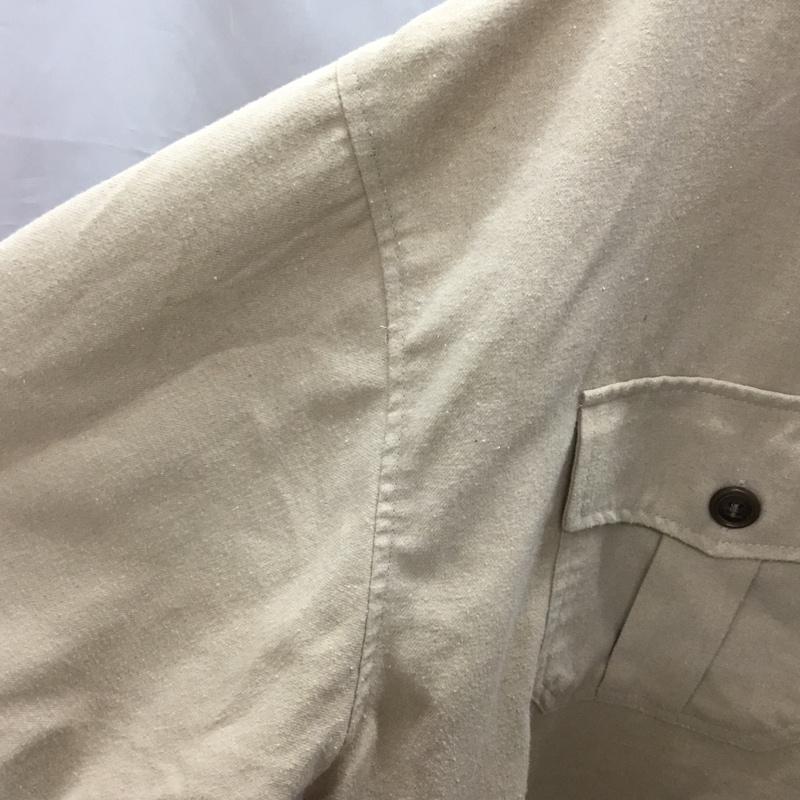 アズールバイマウジー AZUL BY MOUSSY シャツ、ブラウス 長袖 250EAB30-266I H/B LOOSE SHIRT L 無地 ベージュ / ベージュ / レディース USED 古着 中古 10110851