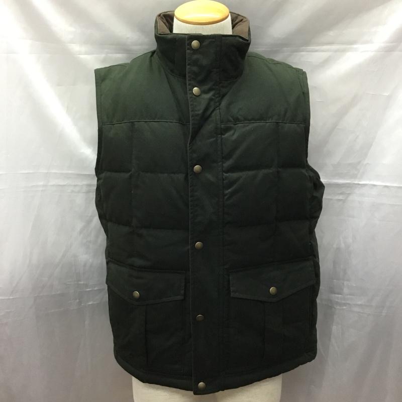 エルエルビーン L.L.Bean ベスト ベスト DBM2 ダウンベスト S ロゴ、文字 緑 / グリーン / X ダークブラウン / ダークブラウン / メンズ USED 古着 中古 10111395