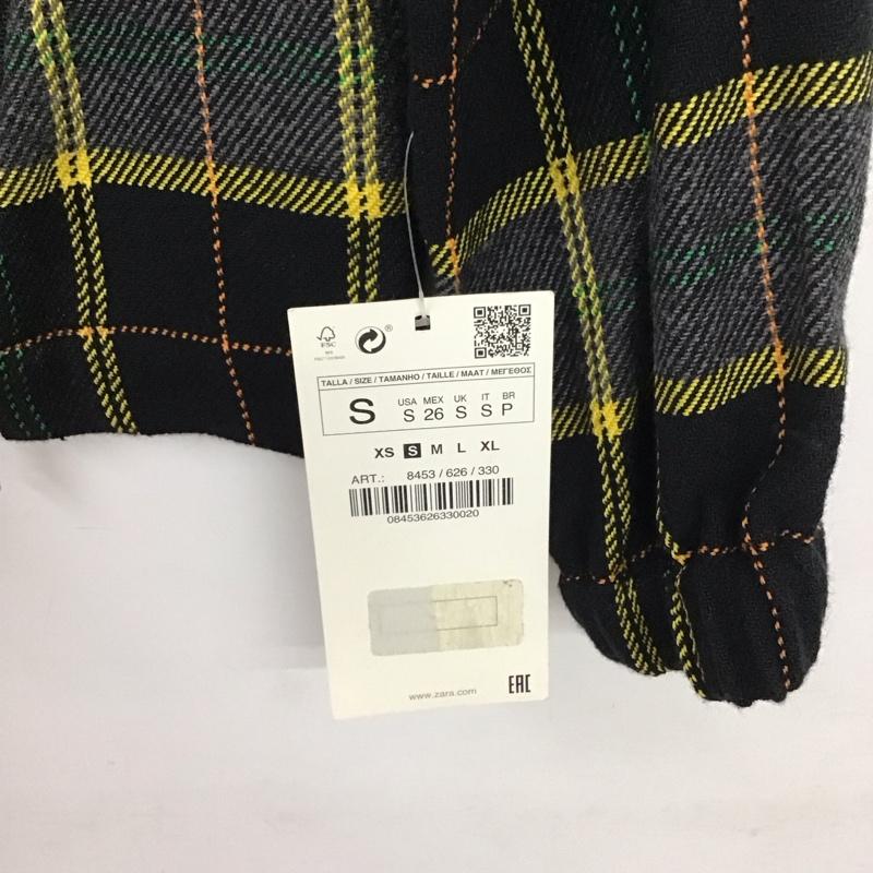 ザラ ZARA カットソー 長袖 8453/626/330 S チェック マルチカラー / マルチカラー / レディース USED 古着 中古 10131840