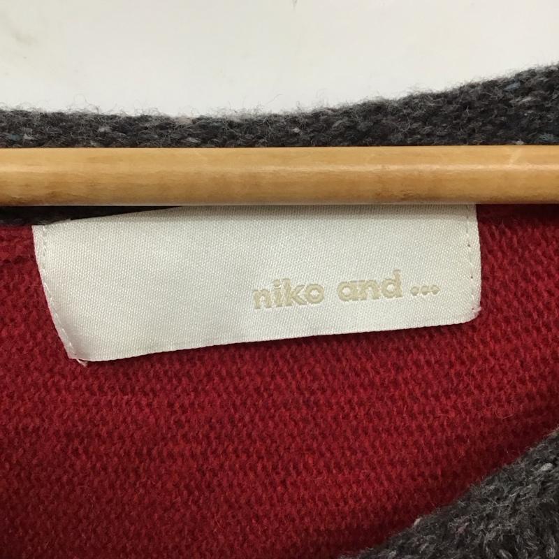 ニコアンド niko and... ニット、セーター 半袖 半袖ニットカットソー クルーネックカットソー 半袖セーター 無地 橙 / オレンジ / レディース USED 古着 中古 10117920