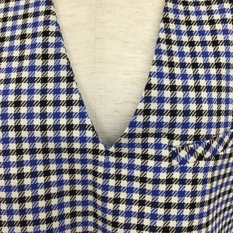 ザラ ZARA ベスト ベスト ベスト プルオーバーベスト Vネック S チェック マルチカラー / マルチカラー / レディース USED 古着 中古 10125211