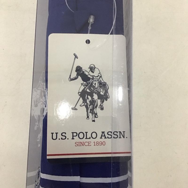 ユーエスポロアッスン U.S.POLO ASSN. ファッション小物 傘 折りたたみ 自動開閉傘 ロゴ、文字 紺 / ネイビー / メンズ USED 古着 中古 10136034
