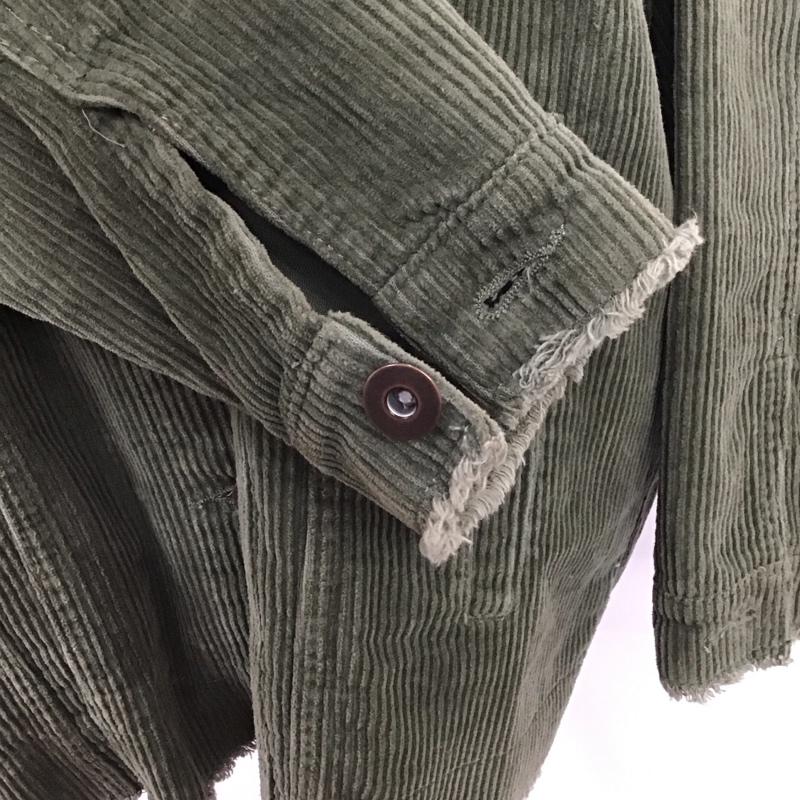 ザラ ZARA ジャケット、上着 ジャケット、ブレザー コーデュロイジャケット XS 無地 カーキ / カーキ / レディース USED 古着 中古 10121565