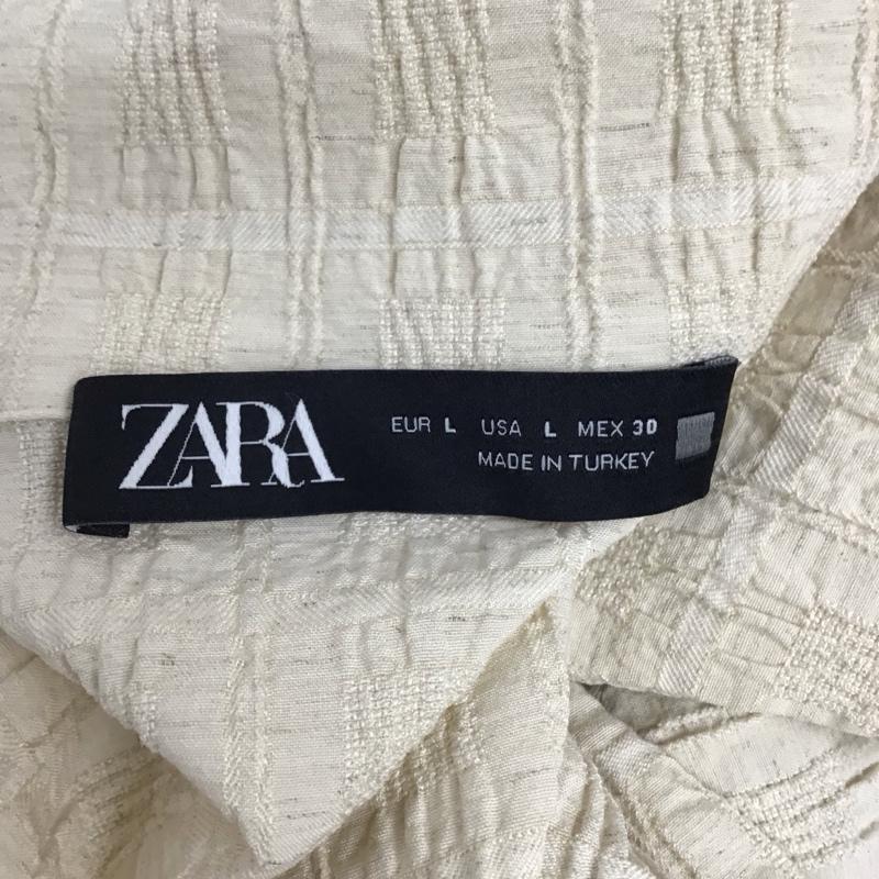 ザラ ZARA ジャケット、上着 ジャケット、ブレザー 1165 320 712 L 無地 アイボリー / アイボリー / レディース USED 古着 中古 10122033