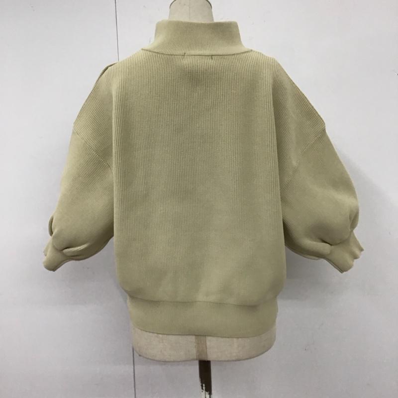 ムルーア MURUA ニット、セーター 七分袖 チョーカーハーフニット 012022601401 FREE 無地 ベージュ / ベージュ /  レディース USED 古着 中古 10113998