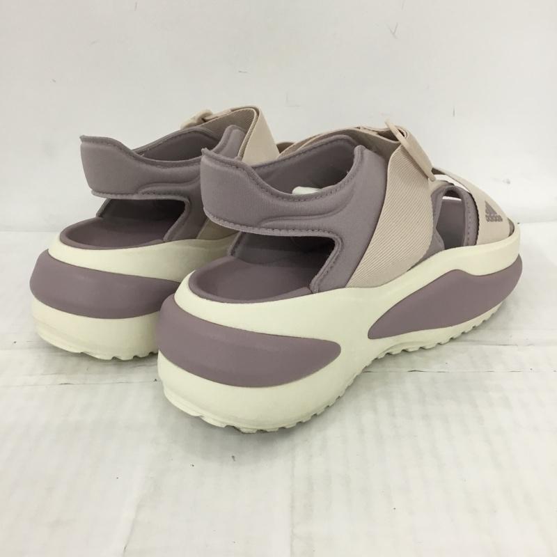 アディダス adidas サンダル サンダル IG3535 メハナサンダル 24.5cm 24.5cm ロゴ、文字 紫 / パープル / レディース USED 古着 中古 10123464