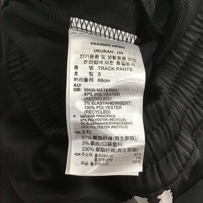 アディダス adidas パンツ ワークパンツ、ペインターパンツ h37822 アディカラークラシックスサテンパンツ ジャージ ワイドパンツ L ロゴ、文字 黒 / ブラック / レディース USED 古着 中古 10106220