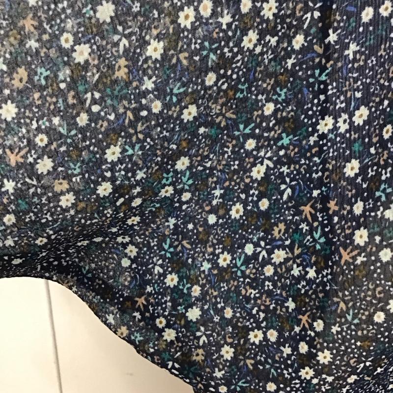 ザラ ZARA シャツ、ブラウス 長袖 長袖シャツ 花柄シャツ カラーシャツ 長袖カットソー M 花柄 X ストライプ マルチカラー / マルチカラー / レディース USED 古着 中古 10112192