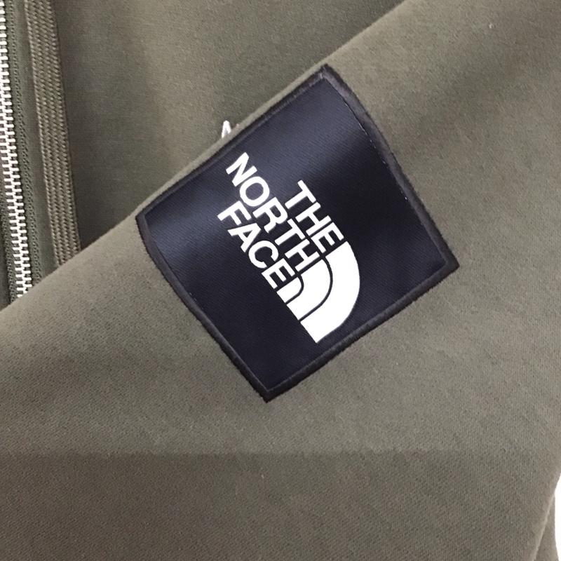 ザノースフェイス THE NORTH FACE パーカー 長袖 nt62232 スクエアロゴフルジップパーカー スウェットパーカー M ロゴ、文字 カーキ / カーキ / メンズ USED 古着 中古 10132268