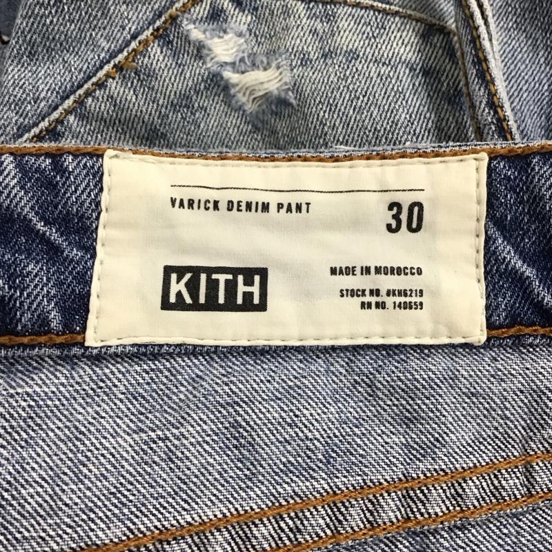キス KITH パンツ デニム、ジーンズ デニムパンツ スリムパンツ カジュアルパンツ 30インチ 無地 インディゴ / インディゴ / メンズ USED 古着 中古 10135836