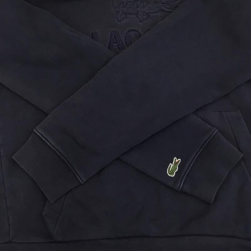 ラコステ LACOSTE パーカー 長袖 パーカー S ロゴ、文字 X 刺繍 紺 / ネイビー / メンズ USED 古着 中古 10136364