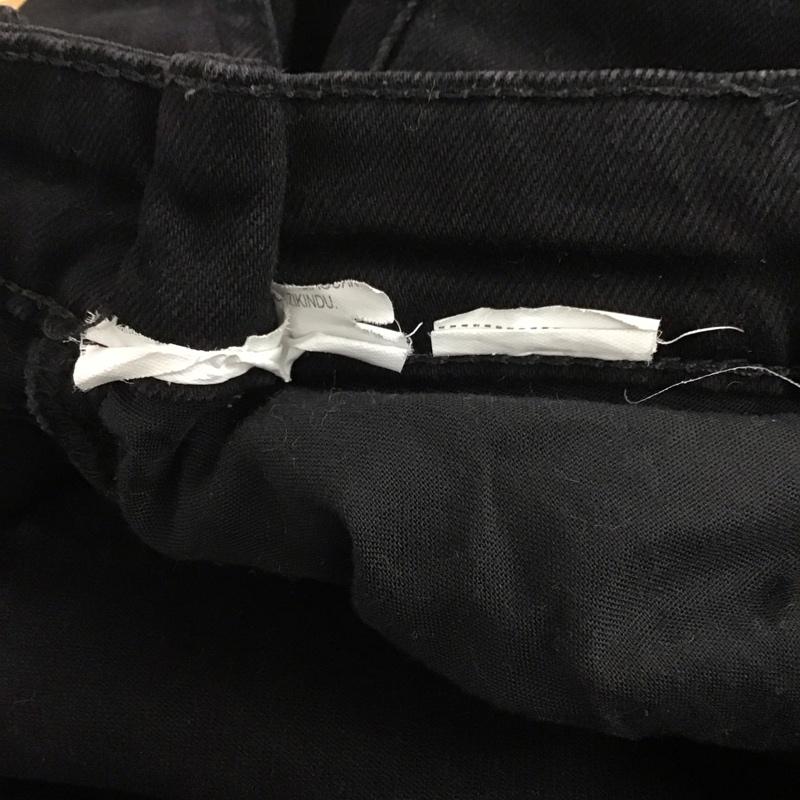 ザラ ZARA パンツ デニム、ジーンズ ブラックデニム 40 無地 黒 / ブラック / レディース USED 古着 中古 10136939