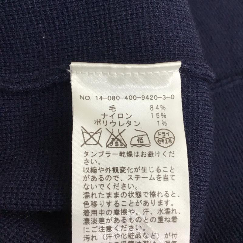 ジャーナルスタンダード JOURNAL STANDARD ワンピース ひざ丈スカート ノースリーブニットワンピース フレアスカート サイドボタン 無地 紺 / ネイビー / レディース USED 古着 中古 10119059
