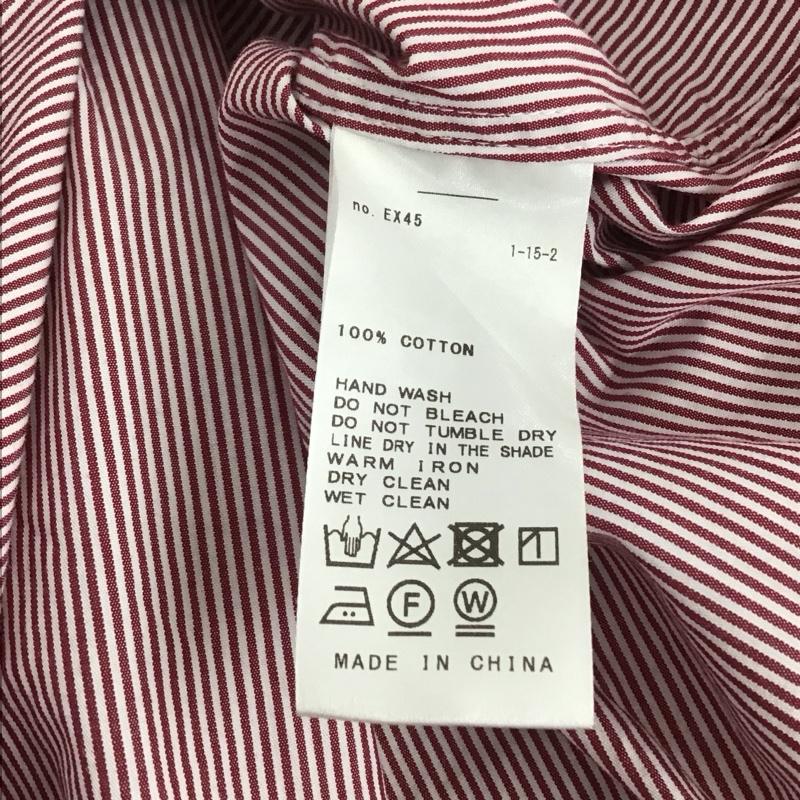 スローブイエナ SLOBE IENA シャツ、ブラウス 長袖 FREE ストライプ 白 / ホワイト / X 赤 / レッド / レディース USED 古着 中古 10131685