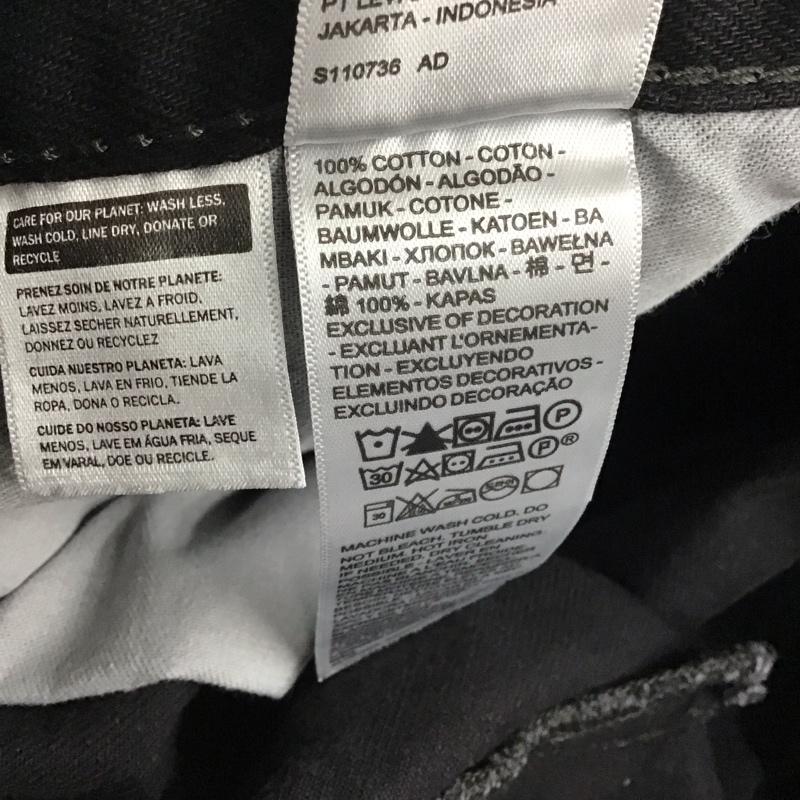 リーバイストラウスアンドコー Levi Strauss & co. パンツ デニム、ジーンズ デニムパンツ ワイドパンツ カジュアルパンツ 38 無地 黒 / ブラック / メンズ USED 古着 中古 10134690