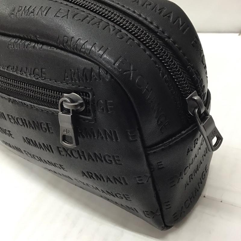 アルマーニエクスチェンジ A/X ARMANIEXCHANGE ポーチ ポーチ 958099 CC348 小物入れ ロゴ、文字 黒 / ブラック / メンズ USED 古着 中古 10115447