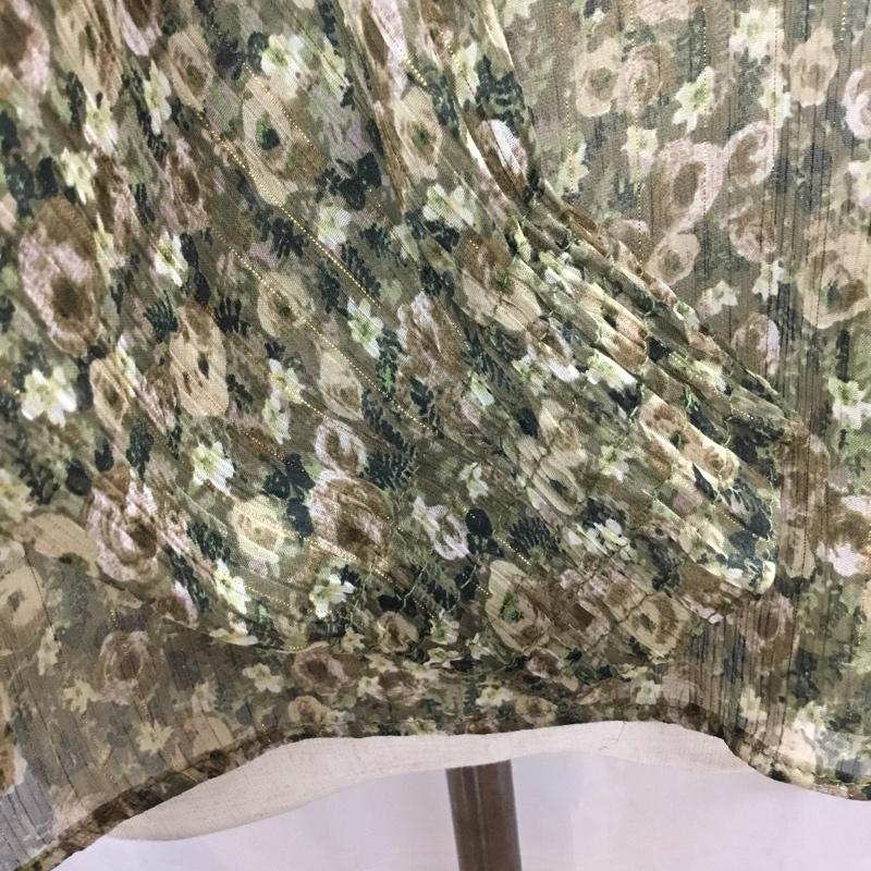 ザラ ZARA カットソー 長袖 長袖カットソー シャツカットソー 総柄 XS 総柄 マルチカラー / マルチカラー / レディース USED 古着 中古 10115789