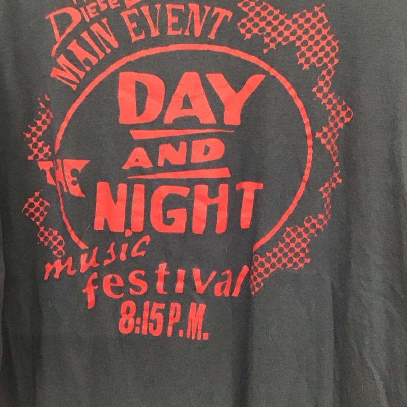 ディーゼル DIESEL Tシャツ 半袖 リンガーTシャツ S ロゴ、文字 赤 / レッド / X チャコールグレー / チャコールグレー / レディース USED 古着 中古 10130595
