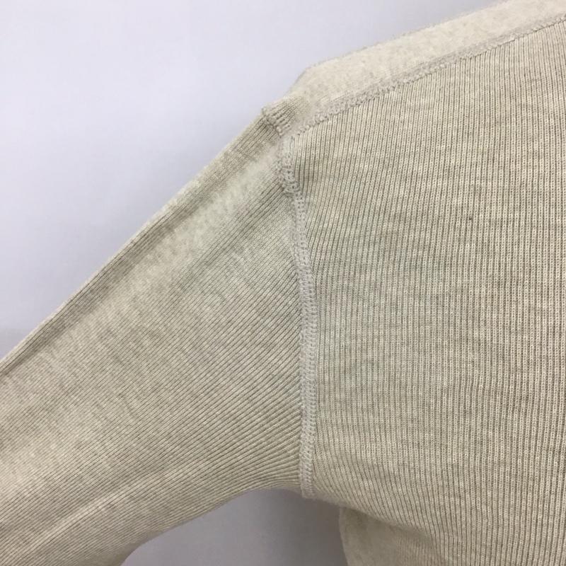 ポロバイラルフローレン Polo by RALPH LAUREN カットソー 長袖 長袖カットソー ヘンリーネックカットソー ロングスリーブカットソー プリントTシャツ M 無地 ベージュ / ベージュ /  メンズ USED 古着 中古 10111481