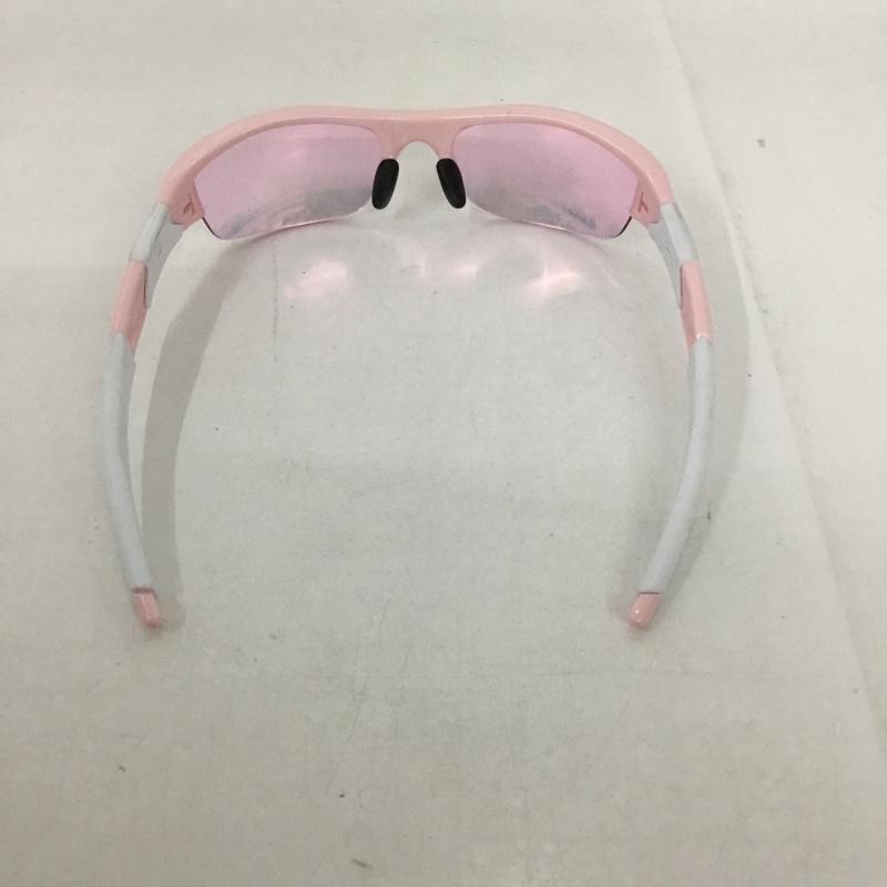 オークリー OAKLEY めがね・サングラス サングラス 03-886J FLAK JACKET スポーツサングラス ミラーレンズ 箱有 ロゴ、文字 桃 / ピンク / X 白 / ホワイト / メンズ USED 古着 中古 10129387