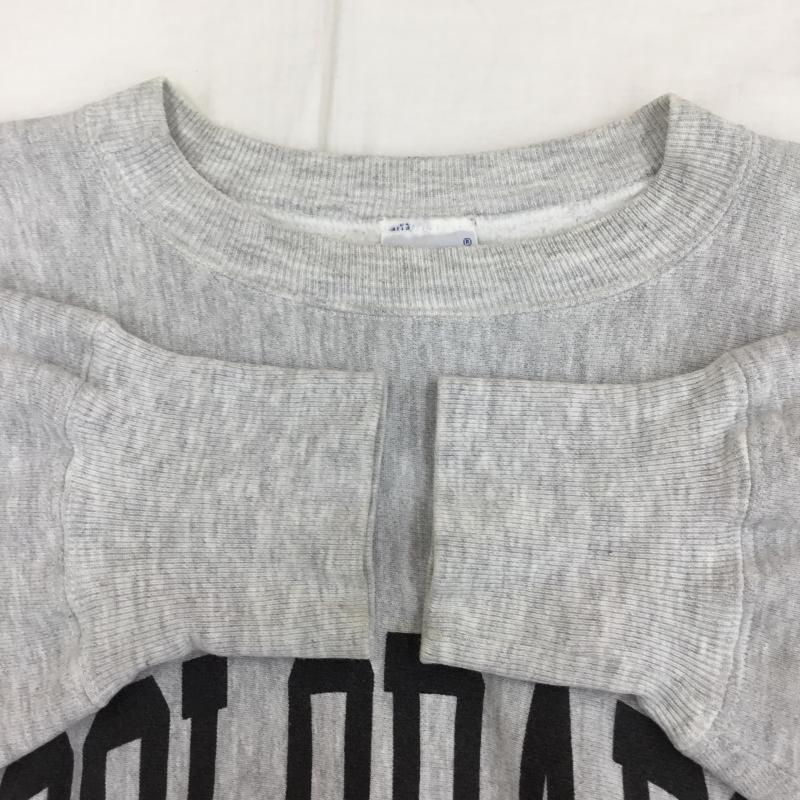 チャンピオン Champion トレーナー 長袖 REVERSE WEAVE 90s XL ロゴ、文字 灰 / グレー / メンズ USED 古着 中古 10133599
