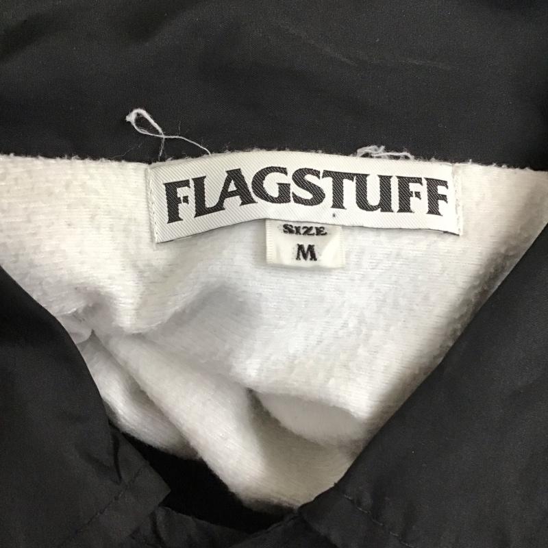 フラグスタフ FLAGSTUFF ジャケット、上着 ジャケット、ブレザー 星条旗 コーチジャケット M ロゴ、文字 黒 / ブラック / メンズ USED 古着 中古 10115262