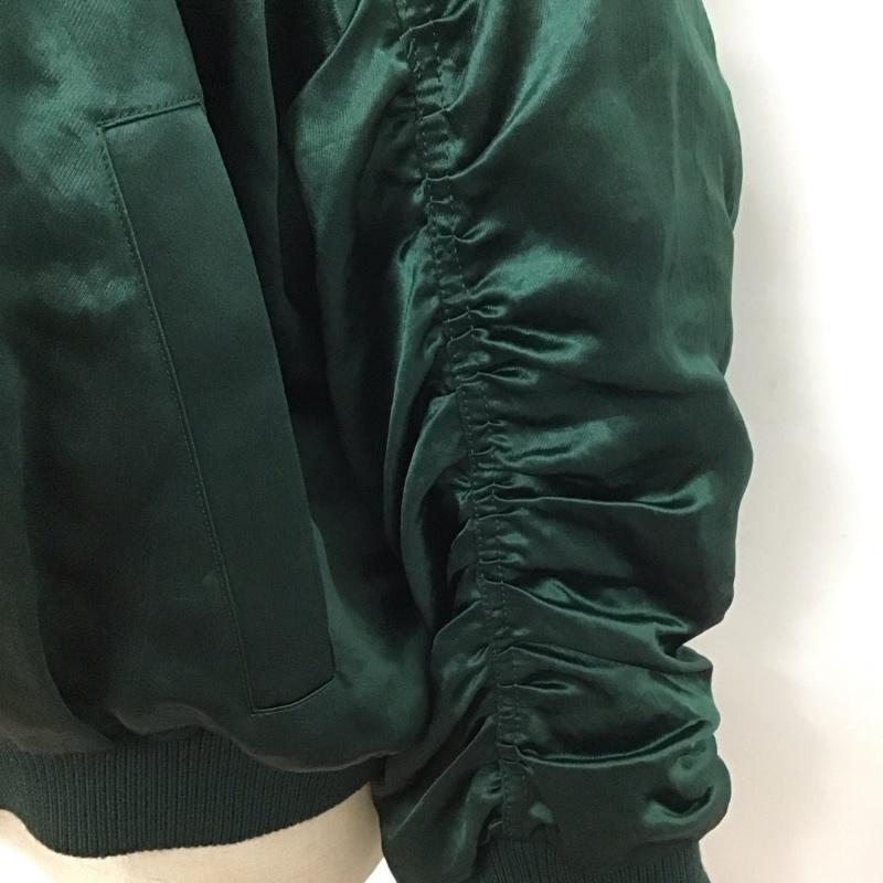 イネド INED ジャケット、上着 ジャンパー、ブルゾン 71-73144009 シャーリング 無地 緑 / グリーン / レディース USED 古着 中古 10108293