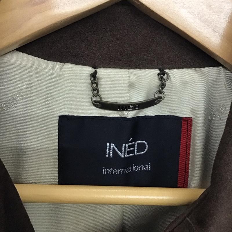 イネド INED コート コート一般 無地 茶 / ブラウン / レディース USED 古着 中古 10133334