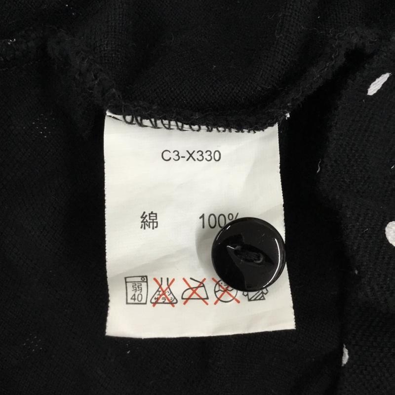 チャンピオン Champion ポロシャツ 半袖 半袖ポロシャツ カラーシャツ 半袖カットソー XL ドット 黒 / ブラック / レディース USED 古着 中古 10113552