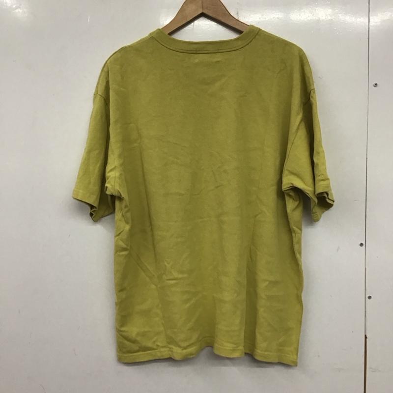 タウンクラフト TOWNCRAFT Tシャツ 半袖 半袖カットソー ポケットTシャツ クルーネックカットソー M ロゴ、文字 黄 / イエロー / メンズ USED 古着 中古 10138409